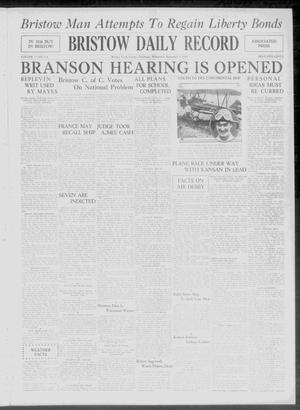 Bristow Daily Record (Bristow, Okla.), Vol. 7, No. 114, Ed. 1 Wednesday, September 5, 1928