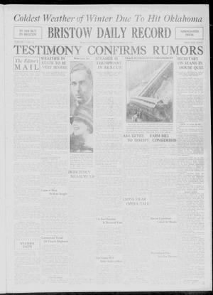 Bristow Daily Record (Bristow, Okla.), Vol. 7, No. 233, Ed. 1 Thursday, January 24, 1929