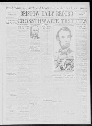 Bristow Daily Record (Bristow, Okla.), Vol. 7, No. 249, Ed. 1 Tuesday, February 12, 1929