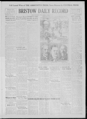 Bristow Daily Record (Bristow, Okla.), Vol. 8, No. 170, Ed. 1 Monday, November 11, 1929