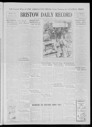 Primary view of object titled 'Bristow Daily Record (Bristow, Okla.), Vol. 8, No. 198, Ed. 1 Saturday, December 14, 1929'.