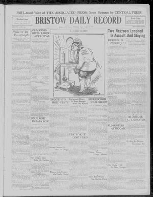 Bristow Daily Record (Bristow, Okla.), Vol. 9, No. 92, Ed. 1 Friday, August 8, 1930