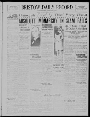Bristow Daily Record (Bristow, Okla.), Vol. 11, No. 52, Ed. 1 Friday, June 24, 1932