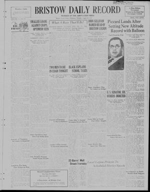 Bristow Daily Record (Bristow, Okla.), Vol. 11, No. 99, Ed. 1 Thursday, August 18, 1932