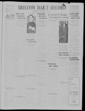 Primary view of object titled 'Bristow Daily Record (Bristow, Okla.), Vol. 11, No. 179, Ed. 1 Saturday, November 19, 1932'.