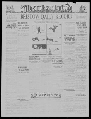 Bristow Daily Record (Bristow, Okla.), Vol. 11, No. 182, Ed. 1 Wednesday, November 23, 1932