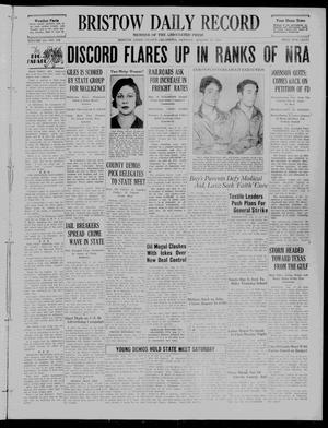 Bristow Daily Record (Bristow, Okla.), Vol. 13, No. 108, Ed. 1 Monday, August 27, 1934