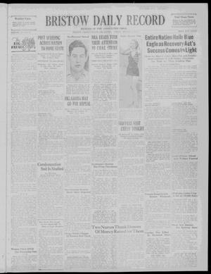 Bristow Daily Record (Bristow, Okla.), Vol. 12, No. 86, Ed. 1 Friday, August 4, 1933