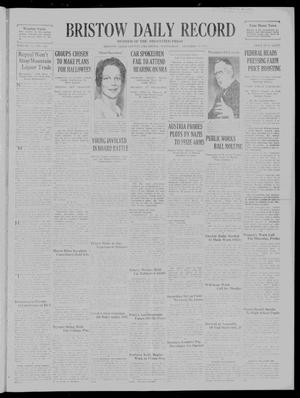 Bristow Daily Record (Bristow, Okla.), Vol. 12, No. 149, Ed. 1 Wednesday, October 18, 1933
