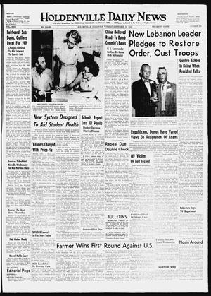 Holdenville Daily News (Holdenville, Okla.), Vol. 31, No. 263, Ed. 1 Tuesday, September 23, 1958