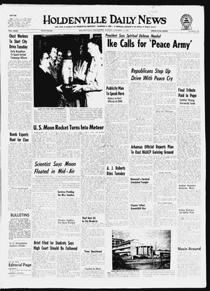 Holdenville Daily News (Holdenville, Okla.), Vol. 31, No. 280, Ed. 1 Monday, October 13, 1958