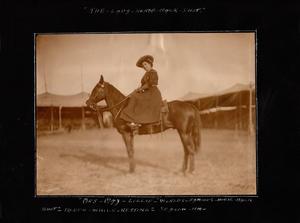 May Lillie on Horseback