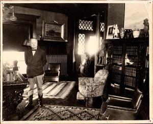 Gordon W. Lillie in His Living Room