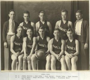 Primary view of object titled '1930--1931 Men's Basketball Team'.