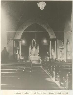 Sacred Heart Church's Original Interior