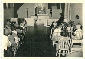 Children at St. John's Episcopal School Church Service