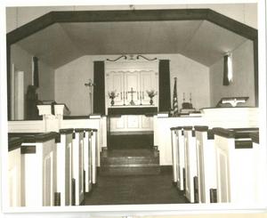 Interior of Second Church of Ascension Episcopal Church, Pawnee