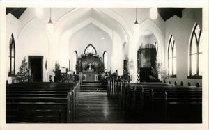 Primary view of object titled 'Interior of Emmanuel Episcopal Church, Shawnee'.