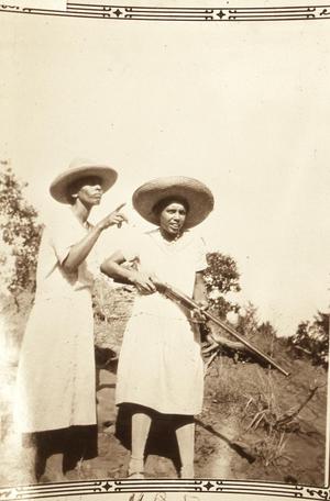 Two Women With Shotgun