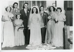 Primary view of object titled '1949 Jack & Shirley Schwartz Wedding'.