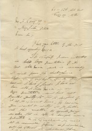 Letter From an Unknown Sender to John H. Camp