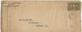 Text: Town of Blairmore to John H. Camp Envelope