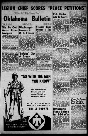 Oklahoma Bulletin (Oklahoma City, Okla.), Vol. 3, No. 9, Ed. 1 Tuesday, August 1, 1950