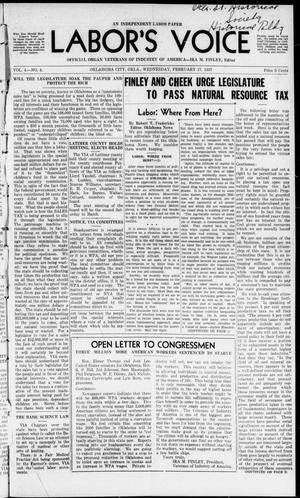 Labor's Voice (Oklahoma City, Okla.), Vol. 4, No. 4, Ed. 1 Wednesday, February 17, 1937