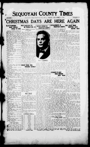 Sequoyah County Times (Sallisaw, Okla.), Vol. 1, No. 28, Ed. 1 Friday, December 16, 1932