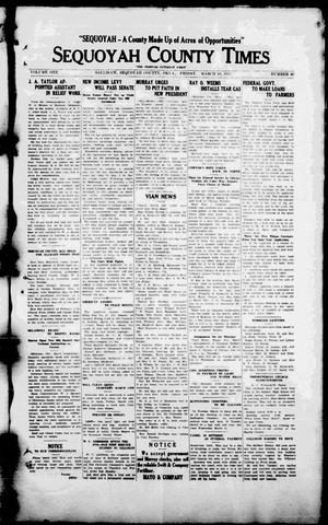Sequoyah County Times (Sallisaw, Okla.), Vol. 1, No. 40, Ed. 1 Friday, March 10, 1933
