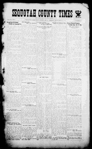 Sequoyah County Times (Sallisaw, Okla.), Vol. 2, No. 16, Ed. 1 Friday, September 22, 1933