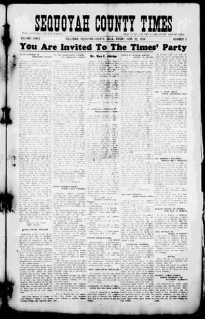 Sequoyah County Times (Sallisaw, Okla.), Vol. 3, No. 3, Ed. 1 Friday, June 22, 1934