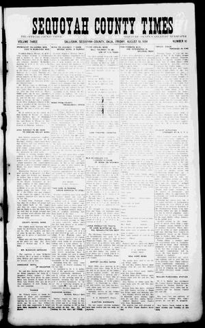 Sequoyah County Times (Sallisaw, Okla.), Vol. 3, No. 10, Ed. 1 Friday, August 10, 1934