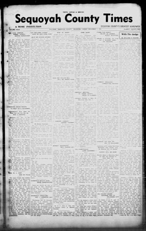 Sequoyah County Times (Sallisaw, Okla.), Vol. 4, No. 22, Ed. 1 Friday, November 1, 1935