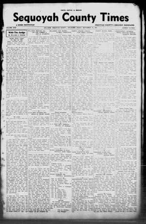 Sequoyah County Times (Sallisaw, Okla.), Vol. 5, No. 16, Ed. 1 Friday, September 18, 1936