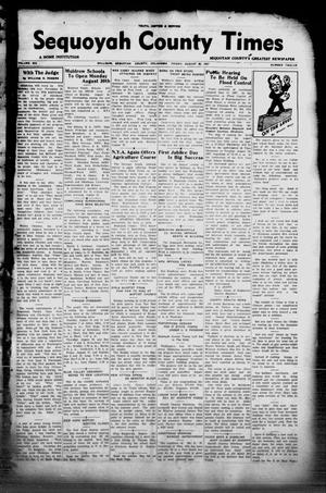 Sequoyah County Times (Sallisaw, Okla.), Vol. 6, No. 12, Ed. 1 Friday, August 20, 1937