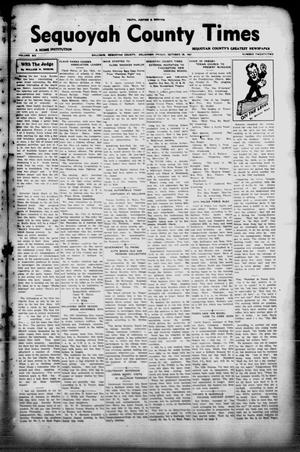 Sequoyah County Times (Sallisaw, Okla.), Vol. 6, No. 22, Ed. 1 Friday, October 29, 1937