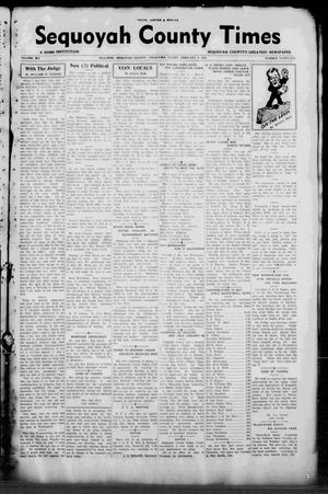Sequoyah County Times (Sallisaw, Okla.), Vol. 6, No. 36, Ed. 1 Friday, February 4, 1938