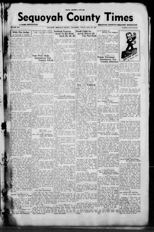 Sequoyah County Times (Sallisaw, Okla.), Vol. 6, No. 47, Ed. 1 Friday, April 22, 1938