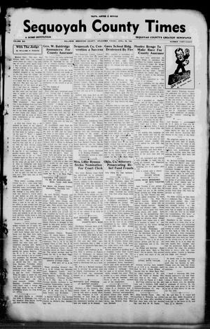 Sequoyah County Times (Sallisaw, Okla.), Vol. 6, No. 48, Ed. 1 Friday, April 29, 1938