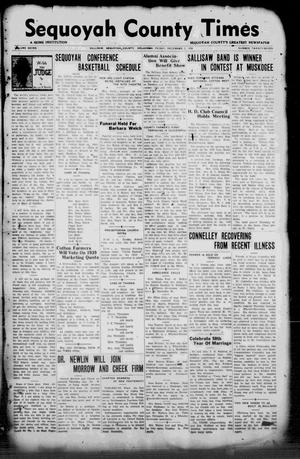 Sequoyah County Times (Sallisaw, Okla.), Vol. 7, No. 27, Ed. 1 Friday, December 2, 1938