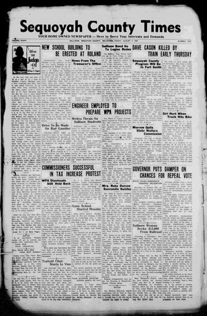 Sequoyah County Times (Sallisaw, Okla.), Vol. 8, No. 10, Ed. 1 Friday, August 4, 1939