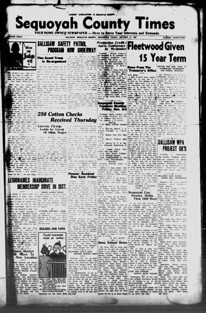 Sequoyah County Times (Sallisaw, Okla.), Vol. 8, No. 22, Ed. 1 Friday, October 27, 1939