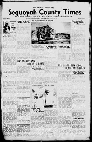 Sequoyah County Times (Sallisaw, Okla.), Vol. 8, No. 41, Ed. 1 Friday, March 8, 1940