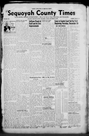 Sequoyah County Times (Sallisaw, Okla.), Vol. 9, No. 26, Ed. 1 Friday, November 29, 1940