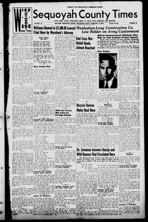 Sequoyah County Times (Sallisaw, Okla.), Vol. 10, No. 37, Ed. 1 Friday, February 13, 1942