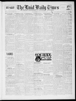 Primary view of object titled 'The Enid Daily Times (Enid, Okla.), Vol. 31, No. 145, Ed. 1 Monday, September 12, 1927'.