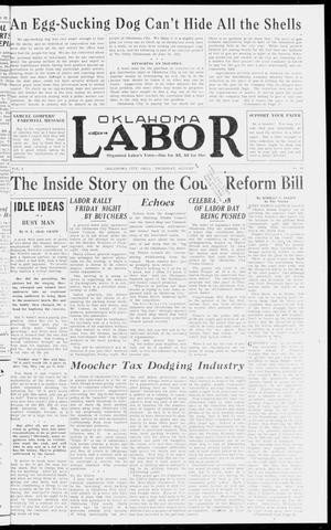 Oklahoma Labor (Oklahoma City, Okla.), Vol. 2, No. 40, Ed. 1 Thursday, August 19, 1937