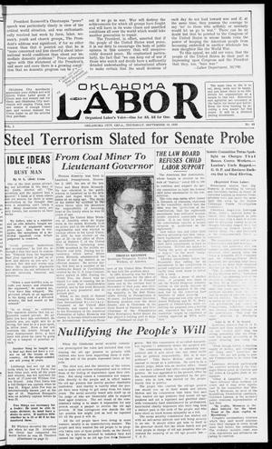 Oklahoma Labor (Oklahoma City, Okla.), Vol. 1, No. 43, Ed. 1 Thursday, September 10, 1936