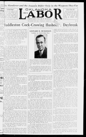 Oklahoma Labor (Oklahoma City, Okla.), Vol. 2, No. 19, Ed. 1 Thursday, March 25, 1937